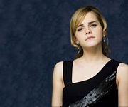 pic for Emma Watson in Black Top Beautiful HD 